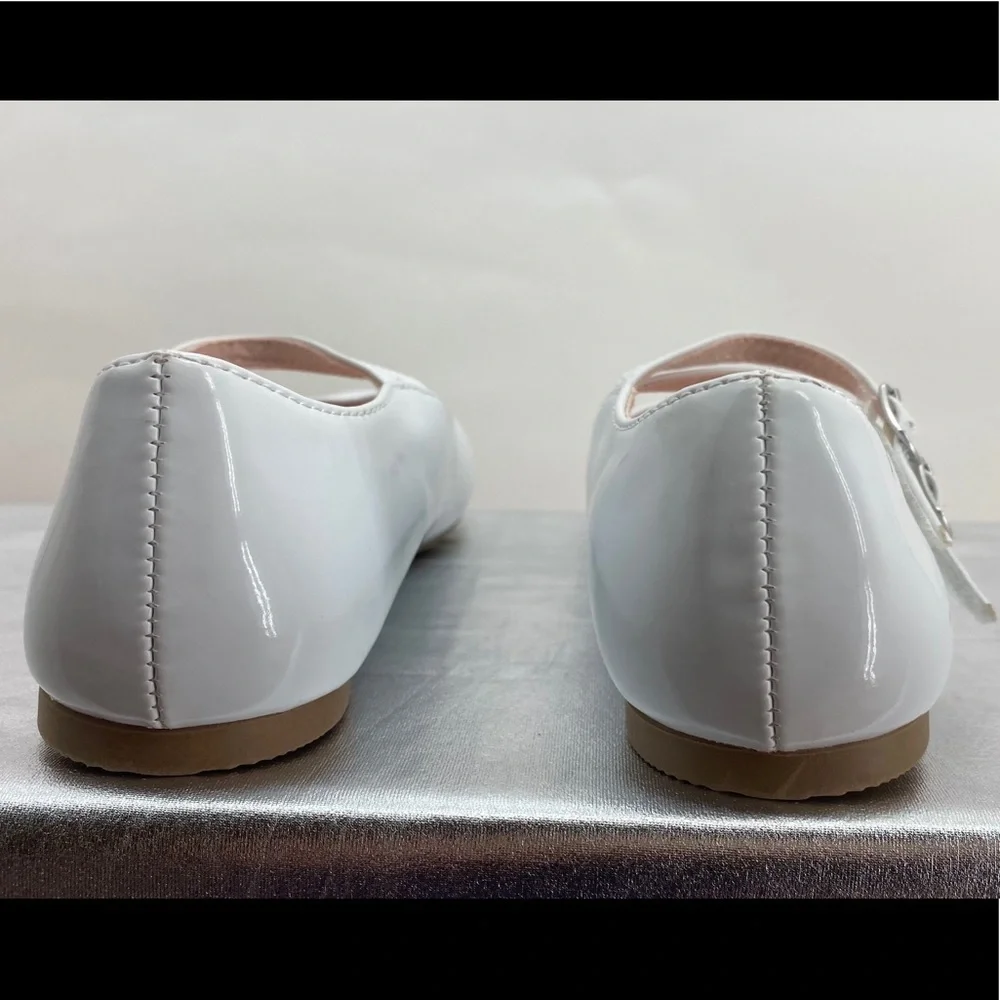Little‎ Girls Pageant Shoes white Patent size 11